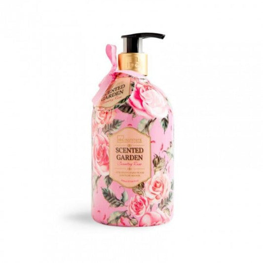 IDC INSTITUTE skystas rankų muilas Scented Garden Rose, 500 ml - kūnui - Damų Kampelis