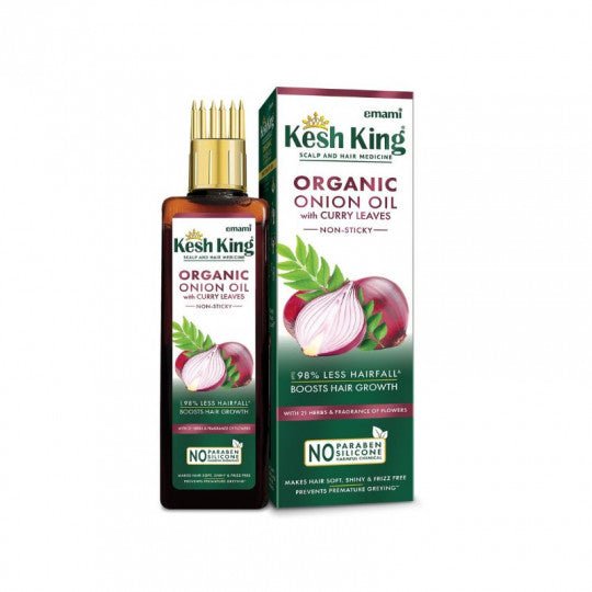 KESH KING svogūnų aliejus plaukams su kario lapais ir žolelėmis, 100 ml - plaukams - Damų Kampelis