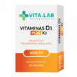 Maisto papildas VITA-LAB Vitaminas D3 5000 + K2 200 µg PLUS, N30-Sveikatai-Damų Kampelis