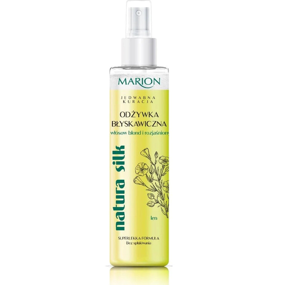 MARION Natura Silk momentinis dvifazis kondicionierius šviesiems ir šviesintiems plaukams 150 ml.-plaukams-Damų Kampelis