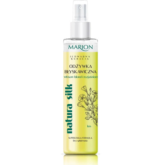 MARION Natura Silk momentinis dvifazis kondicionierius šviesiems ir šviesintiems plaukams 150 ml.-plaukams-Damų Kampelis