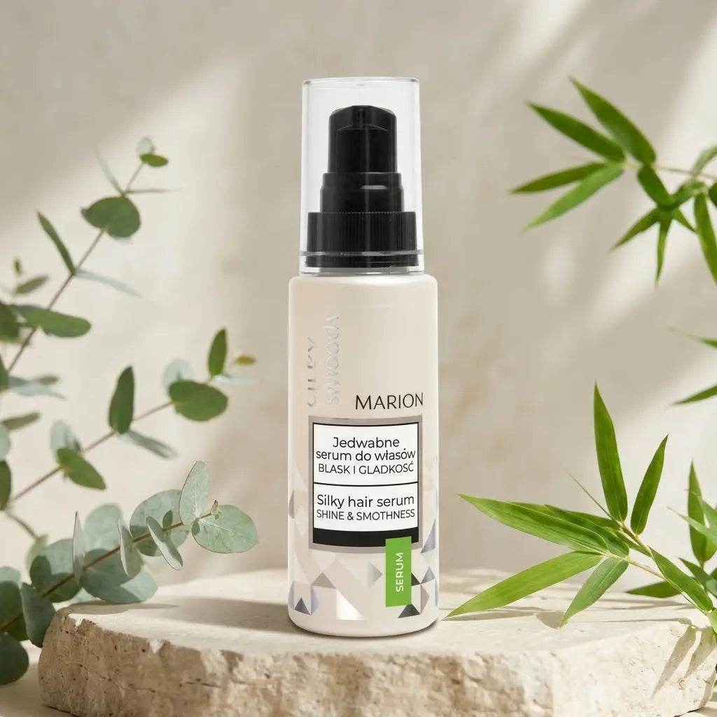 MARION Silky Smooth šilkinis plaukų serumas, blizgesys ir švelnumas, 50 ml