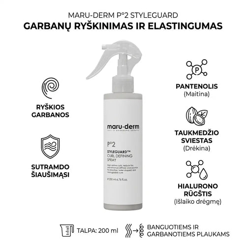 MARUDERM StyleGuard purškiklis plaukams garbanų formavimui, 200 ml-Plaukų priežiūra-Damų Kampelis