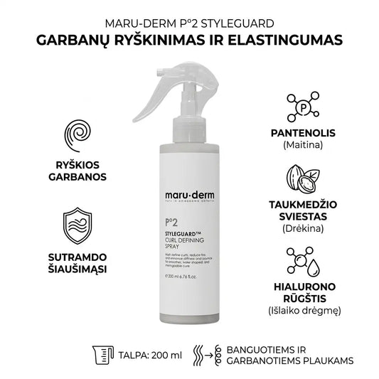 MARUDERM StyleGuard purškiklis plaukams garbanų formavimui, 200 ml-Plaukų priežiūra-Damų Kampelis