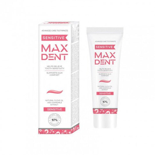MAXDENT dantų pasta jautriems dantims Sensitive, 75 ml-Dantų pasta-Damų Kampelis