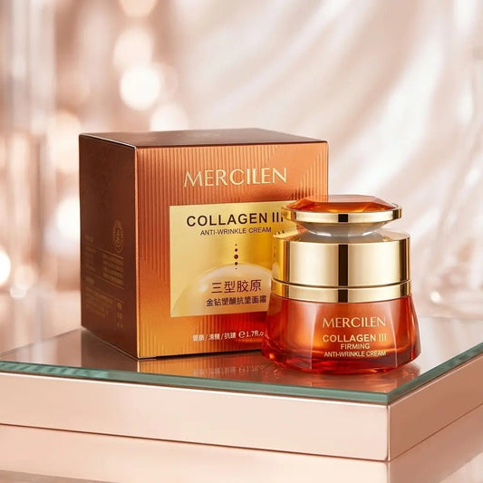 MERCILEN Collagen III veido kremas dieninis/naktinis, 50 ml-Veido priežiūra-Damų Kampelis