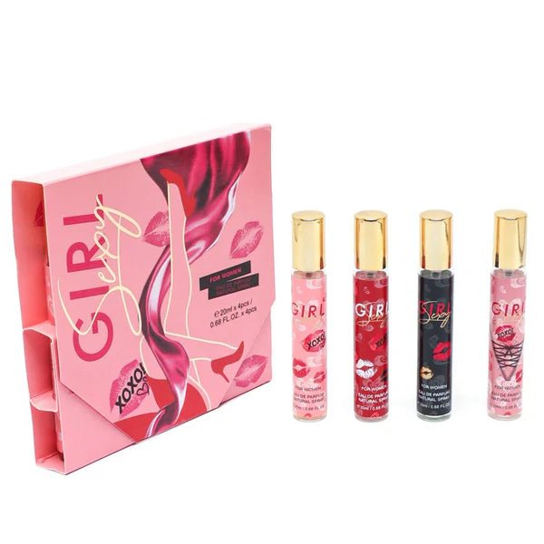 MYSTICAL SEXY GIRL moteriškų kvepalų dovanų rinkinys/Carolina Herrera Good Girl imitacija, 4x20ml.  - kūnui - Damų Kampelis