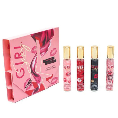 MYSTICAL SEXY GIRL moteriškų kvepalų dovanų rinkinys/Carolina Herrera Good Girl imitacija, 4x20ml.  - kūnui - Damų Kampelis