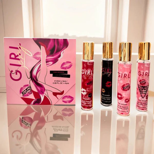 MYSTICAL SEXY GIRL moteriškų kvepalų dovanų rinkinys/Carolina Herrera Good Girl imitacija, 4x20ml.  - kūnui - Damų Kampelis