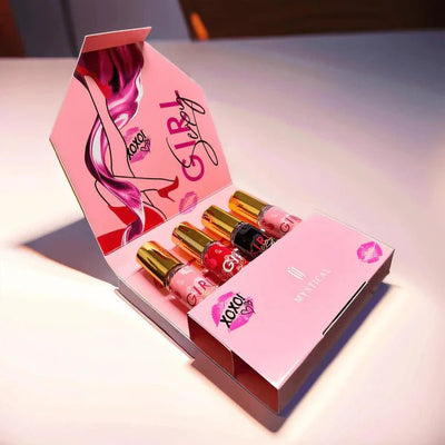 MYSTICAL SEXY GIRL moteriškų kvepalų dovanų rinkinys/Carolina Herrera Good Girl imitacija, 4x20ml. - kūnui - Damų Kampelis