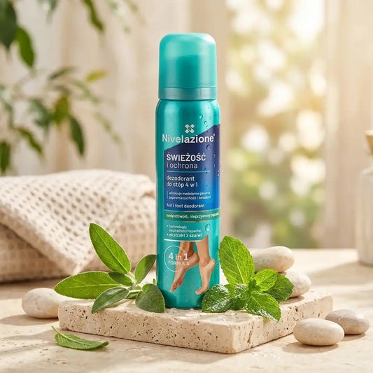 Nivelazione pėdų dezodorantas 4in1, 180 ml-Pėdų priežiūros priemonės-Damų Kampelis