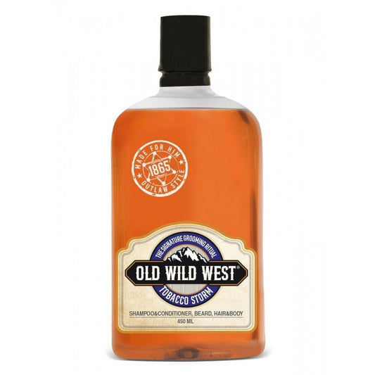 Old Wild West Tobacco Storm 3in1 universalus prausiklis vyrams skirtas plaukams, barzdai ir kūnui 450ml. - kūnui - Damų Kampelis