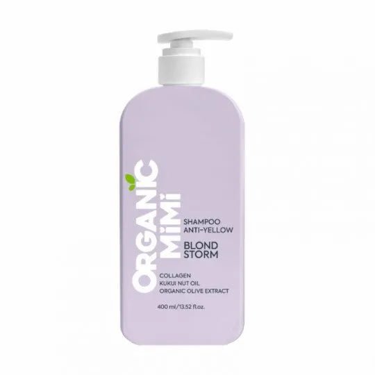 ORGANIC MIMI Blond Storm šampūnas šviesiems plaukams mažinantis geltonumą, 400 ml - Plaukams - Damų Kampelis
