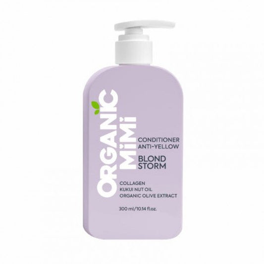 ORGANIC MIMI Blond Storm kondicionierius šviesiems plaukams mažinantis geltonumą Blond Storm, 300 ml-Plaukams- Damų Kampelis