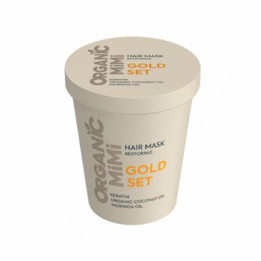 ORGANIC MIMI kaukė plaukams atstatomoji Gold Set, 200 ml - Plaukams - Damų Kampelis
