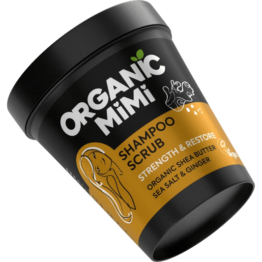 ORGANIC MIMI Šampūnas šveitiklis plaukams su jūros druska ir imbieru 280 g. - plaukams - Damų Kampelis