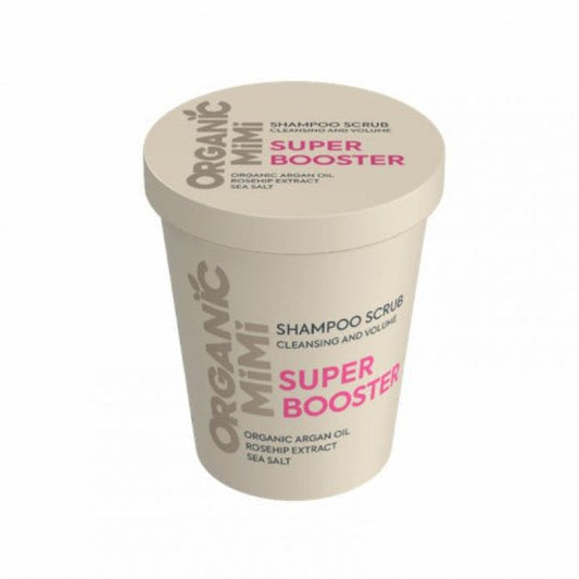ORGANIC MIMI šampūnas - šveitiklis suteikiantis apimties Super Booster, 310 g - plaukams - Damų Kampelis