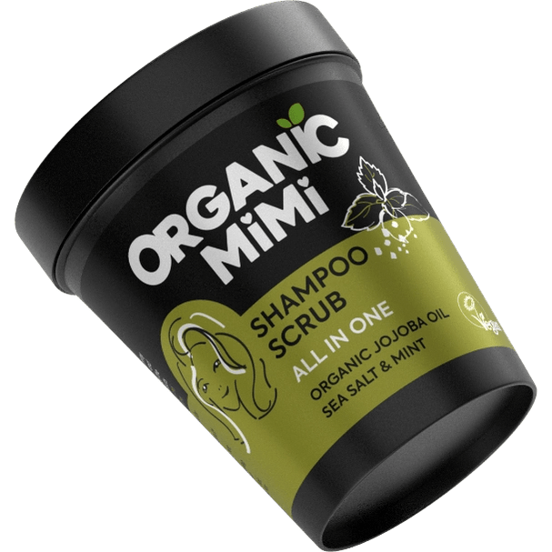 ORGANIC MIMI Šampūnas šveitiklis plaukams su jūros druska ir mėtomis 280 g. - plaukams - Damų Kampelis