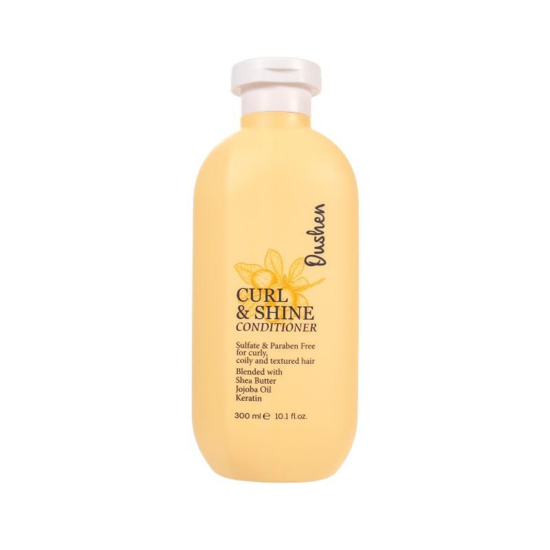 OUSHEN švelnumo ir žvilgesio suteikiantis kondicionierius Curl & Shine, 300 ml-plaukams-Damų Kampelis