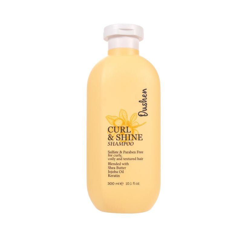 OUSHEN švelnumo ir žvilgesio suteikiantis šampūnas Curl & Shine, 300 ml-plaukams-Damų Kampelis