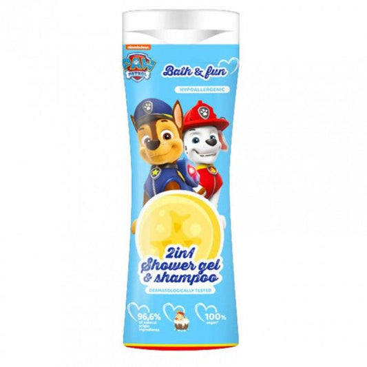 PAW PATROL dušo želė ir šampūnas bananų aromato 2in1, 300 ml - kūnui - Damų Kampelis