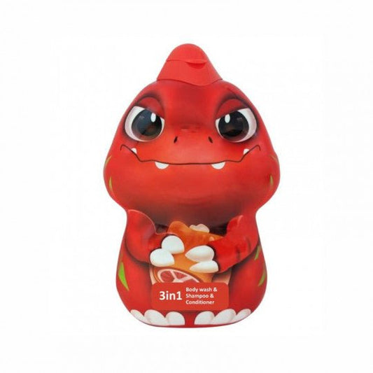 EDG dušo želė, šampūnas ir kondicionierius 3in1 Dinozauras Rexas 3D, 400 ml. - plaukams - Damų Kampelis