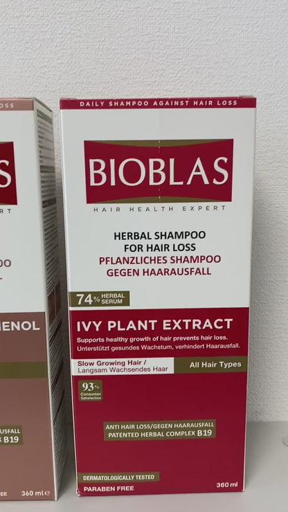 Bioblas energetinis šampūnas su kofeinu ir ženšeniu, 360 ml video