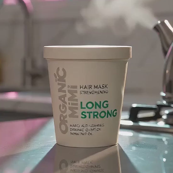 ORGANIC MIMI Long Strong kaukė plaukams stiprinamoji, 200 ml video reklama