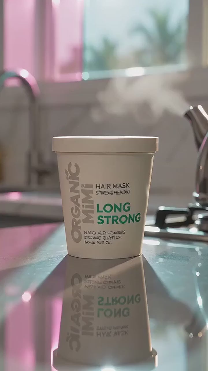 ORGANIC MIMI Long Strong kaukė plaukams stiprinamoji, 200 ml video reklama