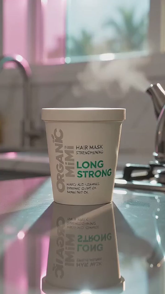 ORGANIC MIMI Long Strong kaukė plaukams stiprinamoji, 200 ml video reklama