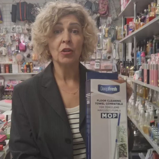 DEEP FRESH šluota su sistema drėgnoms servetėlėms tvirtinti, video instrukcija