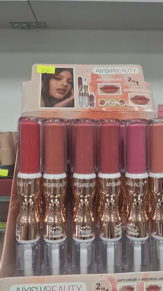 Kosmetinė priemonė lūpoms Aiysha Beauty 2 in 1
