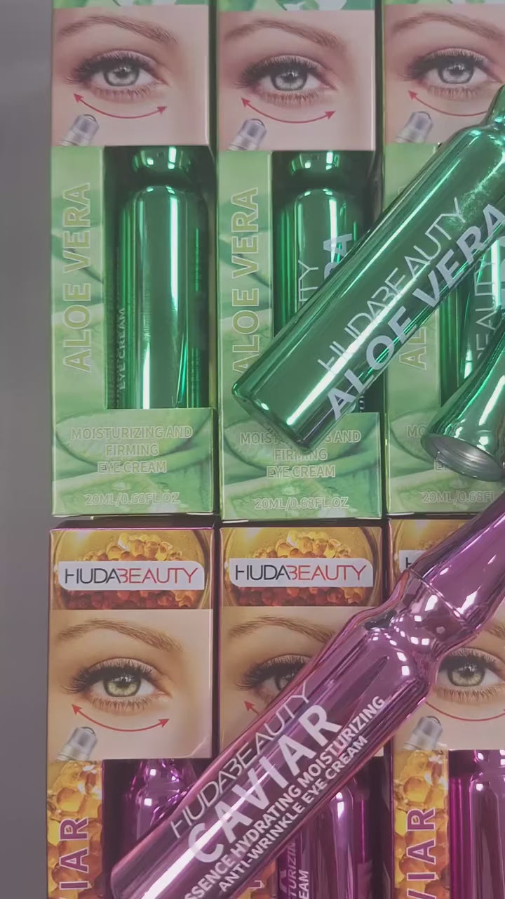 HUDABEAUTY Paakių kremas su ikrais nuo raukšlių, rutulinis(20 ml) video apzvalga