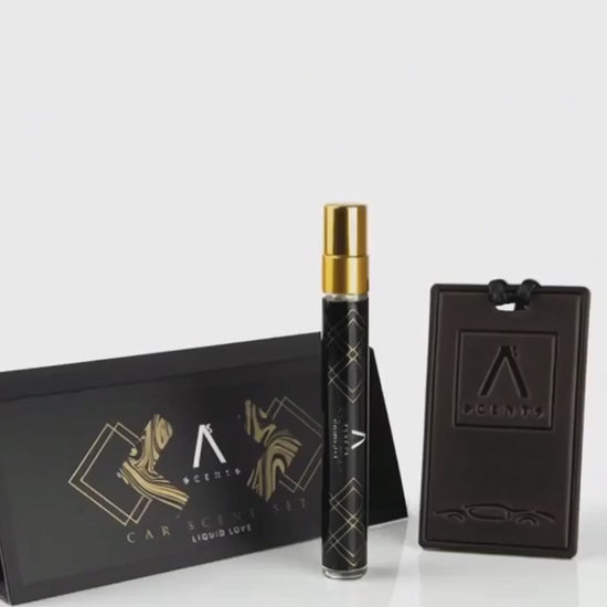 ASScents kvapų rinkinys automobiliui Harmony. Natūralios odos kortelė+10 ml purškiklis
