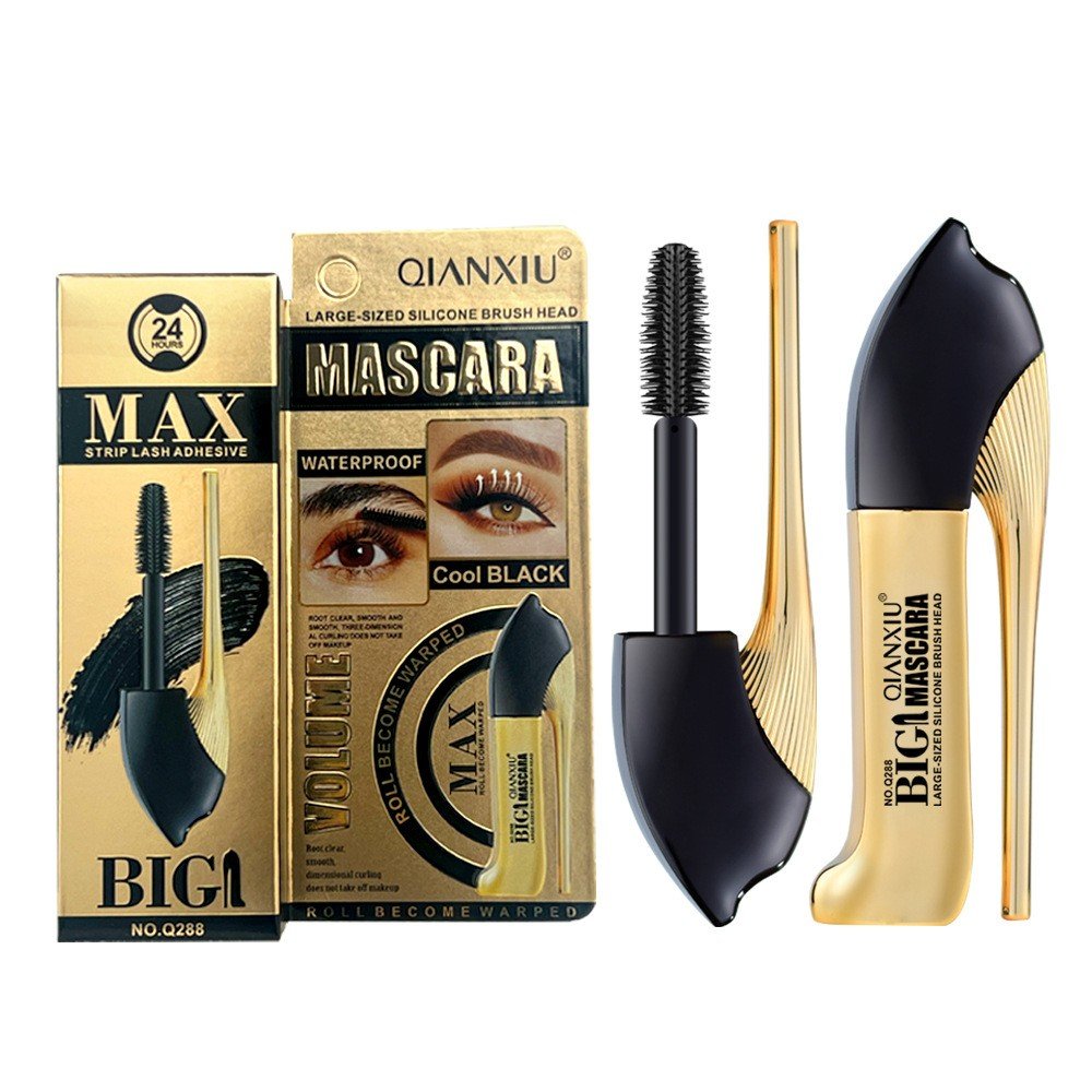 Qianxiu Big Mascara Blakstienų tušas, vandeniui atsparus, suteikiantis apimties,ilginimo(juodas) - veidui - Damų Kampelis