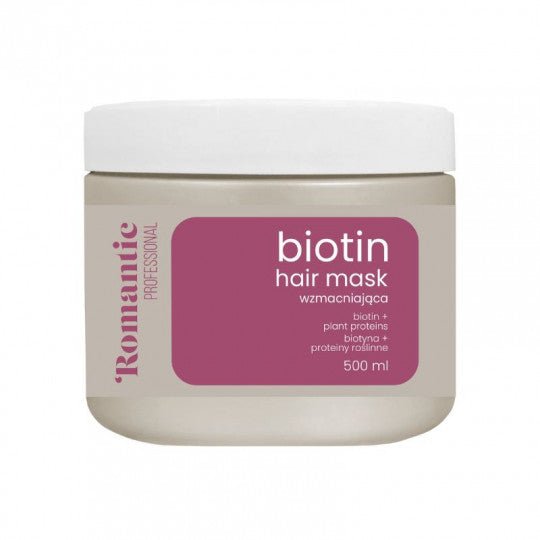 ROMANTIC PROFESSIONAL kaukė stiprinamoji Biotin, 500 ml - plaukams - Damų Kampelis