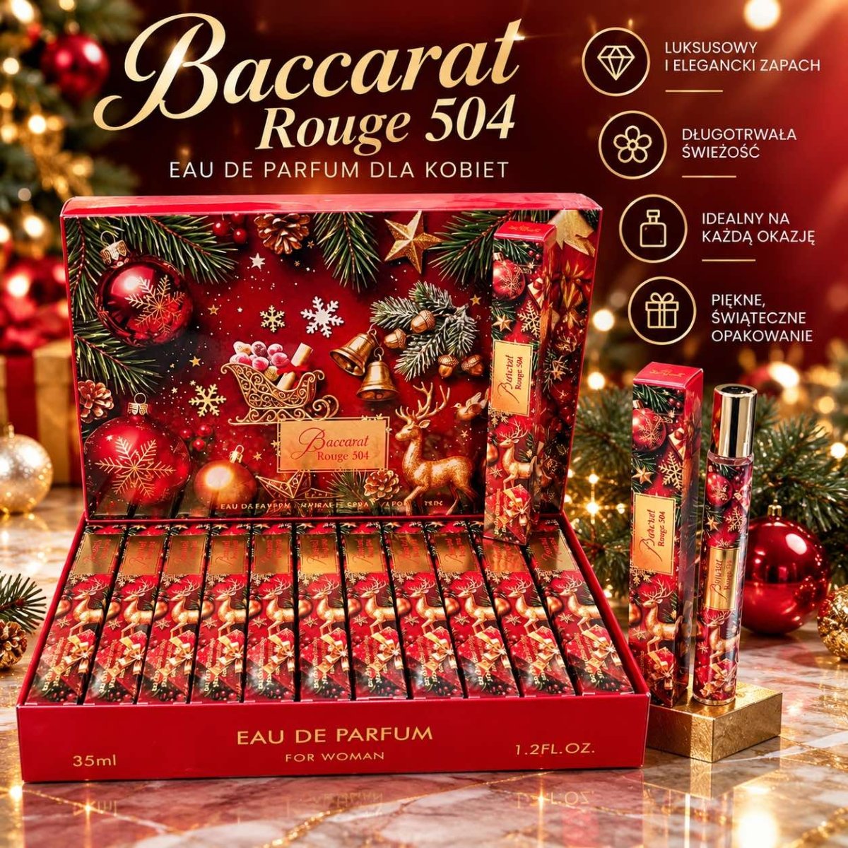 Rouge 504 mini parfumuotas vanduo moterims, 35 ml-kvapai-Damų Kampelis