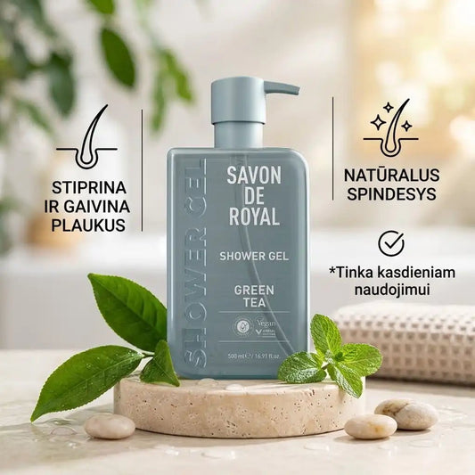 SAVON DE ROYAL Miracle dušo želė Green Tea, 500 ml-Kūnui-Damų Kampelis