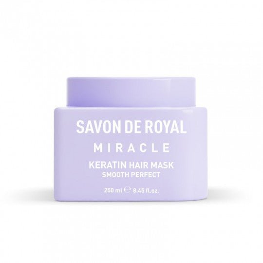 SAVON DE ROYAL Miracle pastel kaukė plaukams su keratinu, 250 ml-Plaukų kaukė-Damų Kampelis