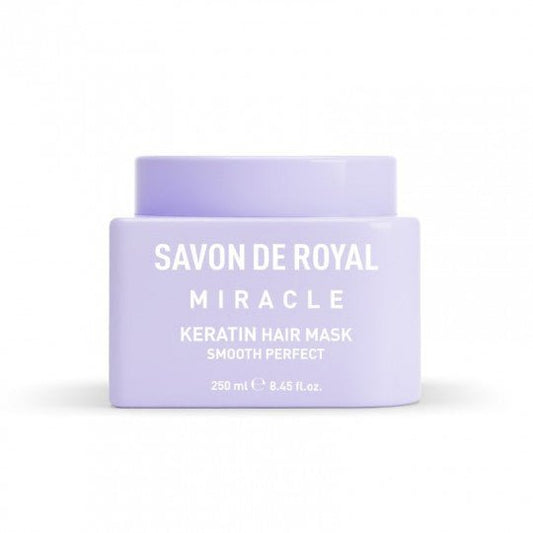 SAVON DE ROYAL Miracle pastel kaukė plaukams su keratinu, 250 ml-Plaukų kaukė-Damų Kampelis