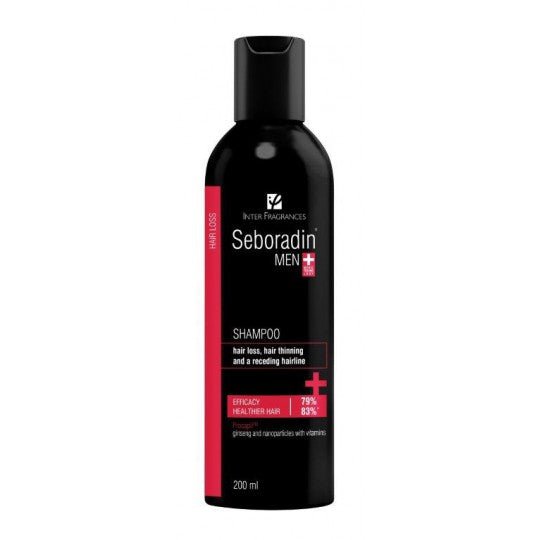 SEBORADIN MEN Šampūnas nuo plaukų slinkimo vyrams, 200 ml-Plaukams-Damų Kampelis