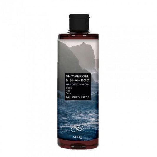 SHIK Men vyriškas dušo gelis-šampūnas Detox System, 400 ml-Kūnui-Damų Kampelis