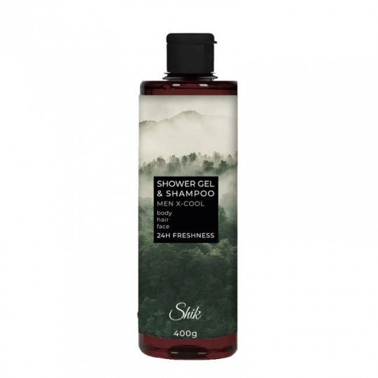 SHIK Men vyriškas dušo gelis-šampūnas X-Cool, 400 ml-Kūnui-Damų Kampelis