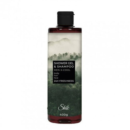 SHIK Men vyriškas dušo gelis-šampūnas X-Cool, 400 ml-Kūnui-Damų Kampelis