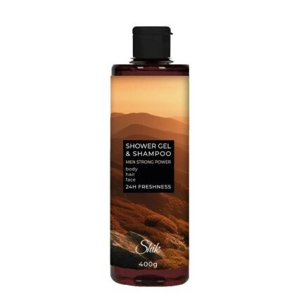 SHIK Men vyriškas dušo gelis Strong Wood, 400 g-Vyriškas dušo gelis-Damų Kampelis