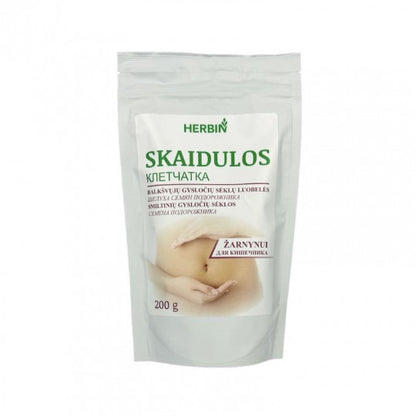 HERBIN Skaidulos žarnynui - Gysločių sėklų luobelės + Gysločių sėklos, 200 g