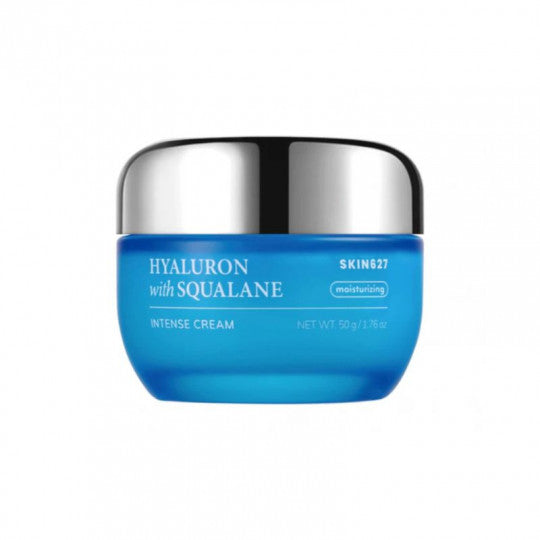 SKIN627 veido kremas drėkinamasis su hialuronu ir skvalanu, 50 g.