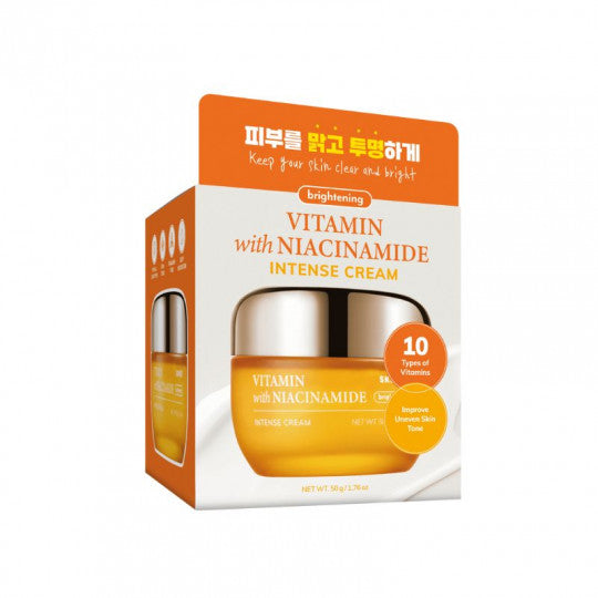 SKIN627 skaistinamojo kremo su vitaminais ir niacinamidu dėžutė, 50 g