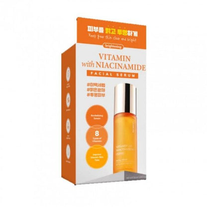 SKIN627 veido serumas skaistinamasis su vitaminais ir niacinamidu, 50 ml-Veidui-Damų Kampelis