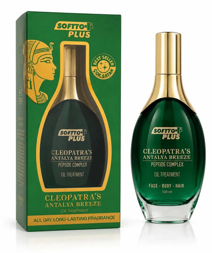 SOFTTO PLUS Cleopatra's Antalya Breeze aliejus su peptidų kompleksu, 120 ml-Plaukams, veidui ir kūnui-Damų Kampelis